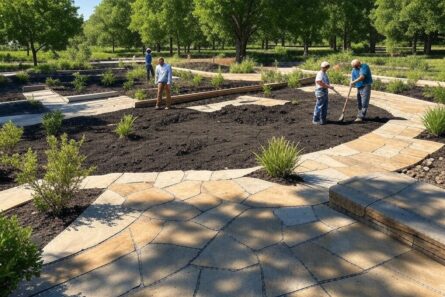 Landscaping Header Soils and stone for landscaping near Chicago
